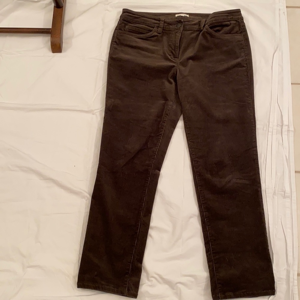 Eileen Fisher Brown Corduroy Pants 10